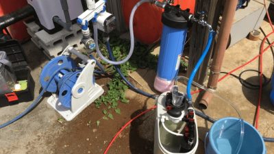 浄水装置導入前のテスト
