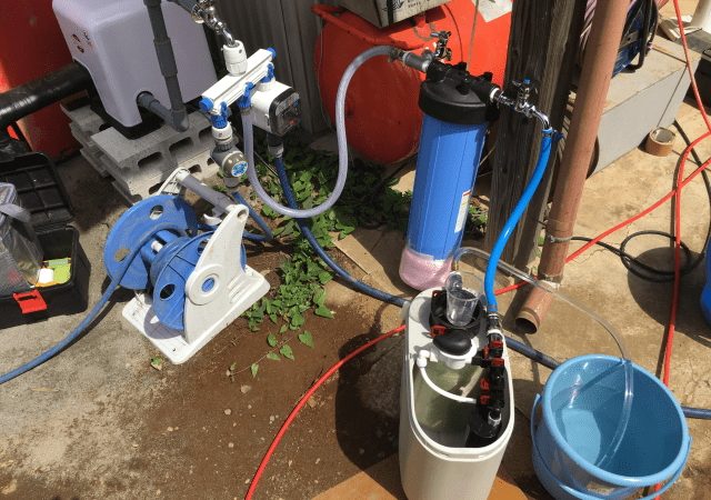 浄水装置導入前のテスト