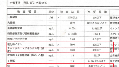 塩化物イオン除去